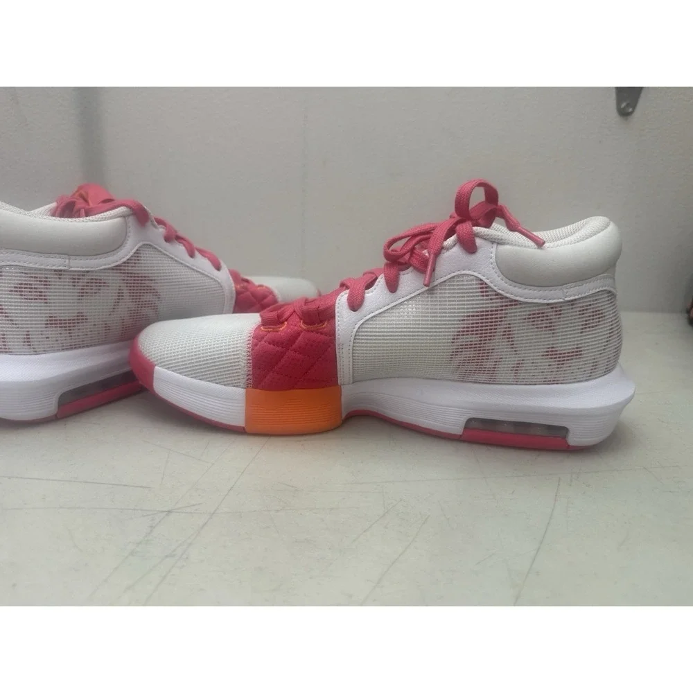Nike LeBron Witness 8 Basketball Shoes White/Pink/Orange Men's 12 FB2239-104 New